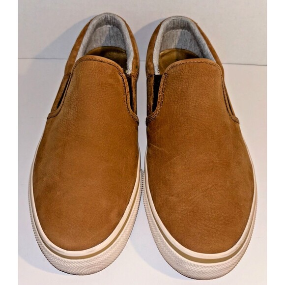 Bass Pilot Slip On Loafer Men 12 Brown Leather Suede  Business Casual Street - Picture 1 of 13